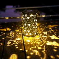 Bvgy Wishing Butterfly Solar Lantern Outdoor Garden Decor Waterproof Hanging Solar Lights Metal Outdoor Decor Led Lantern With 1