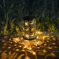 Bvgy Sun Moon Star Solar Lantern Outdoor Garden Decor Waterproof Hanging Solar Lights Metal Outdoor Decor Led Lantern With 1000M