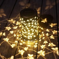 Bvgy Starry Sky Butterfly Solar Lantern Outdoor Garden Decor Waterproof Hanging Solar Lights Metal Outdoor Decor Led Lantern Wit