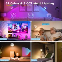 Smart Led Wall Lights Rechargeable Battery Operated Wall Sconces With Voice Remote And Touch Control Rgb Cordless Magnetic Wa