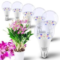 E26 A19 Led Plant Grow Light Bulbs Indoor Plants Full Spectrum Led Sun Light Bulbs Plant Growing 100W Equivalent With Balanced S