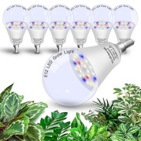 Grow Light Bulbs E12 Candelabra Small Screw Base For Indoor Plants Full Spectrum Grow Led Light Bulb 10W With Balanced Spectrum