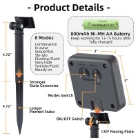 2 Pack 400 Led Solar String Lights Outdoor Waterproof Total 164Ft Solar String Lghts For Outside Solar Powered With 8 Modes So