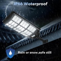 Voojoy 5000W Solar Street Lights Outdoor 600000Lm Ip66 Waterproof Solar Security Flood Lights Commercial Led Parking Lot Lights