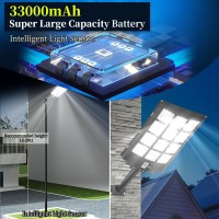 Ofuray 4800W Solar Street Lights Outdoor 460000Lm Solar Security Flood Lights Parking Lot Lights Commercial Dusk To Dawn 6500K