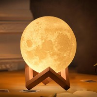 Moon Lamp 16 Color Moon Night Light Usb Night Light For Kids Led Moon Light Ball With Stand Remotetouch Control Nightlight