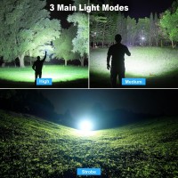 Rechargeable Flashlights 990 000 High Lumen 2 Pack Super Bright Led Flash Light With 7 Modes 5000 Mah High Capacity Atterie