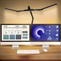 Bzta Led Desk Lamp For Home Office Ultra Bright Touchdimming Architect Table Lamp With Clamp 24W Adjustable Foldable Three Sw