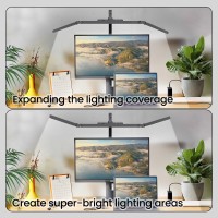 Bzta Led Desk Lamp For Home Office Ultra Bright Touchdimming Architect Table Lamp With Clamp 24W Adjustable Foldable Three Sw