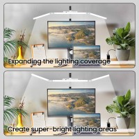 Bzta Led Desk Lamp For Home Office Ultra Bright Touchdimming Architect Table Lamp With Clamp 24W Adjustable Foldable Three Sw