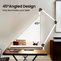 Bzta Led Desk Lamp For Home Office Ultra Bright Touchdimming Architect Table Lamp With Clamp 24W Adjustable Foldable Three Sw