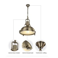 Hu Ting-Us Luxurious Chandelier, Industrial Retro Chandelier Personality Bar Restaurant Kitchen Pub House Villa Office Study Cafe Light Lamps (Color : Vintage Bronze)