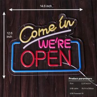 Come In Were Open Neon Sign For Wall Decor Open Led Neon Signs Lights For Caf Bar Restaurant Retail Store Party Pub Decorati