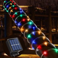 Ariceleo Solar String Lights With Pvc Tube 4 Pack 33 Ft 100 Led Multi Color 8 Modes Durability Waterproof For Outdoor Us