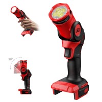 Gunoze Cordless Led Work Light For Milwaukee M18 Battery Up To 800 Lumens With Low Voltage Protection 90 Degree Rotating Wide