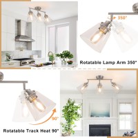 3 Light Track Lighting Fixtures Ceiling Brushed Nickel Bathroom Vanity Light Ceiling Spotlight Kitchen Track Lighting With Rota