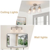 3 Light Track Lighting Fixtures Ceiling Brushed Nickel Bathroom Vanity Light Ceiling Spotlight Kitchen Track Lighting With Rota