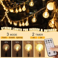 Rxment 100Ft Crystal Globe String Lights Multicolorwarm White 2In1 Led Fairy Lights For Indoor Outdoor Ambiance Plugin