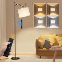 Sibrille Led Floor Lamp For Living Room With 4 Color Temperatures 1200Lm Tall Lamp With Remote Control Touch Stepless Dimmin