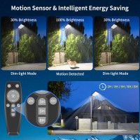 Deepn 2 Pack Solar Lights Outdoor Waterproof 3600W 300000 Lumens Dusk To Dawn Led Solar Flood Light Motion Sensor Street Lights