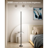 Yikbik 2Pcs Rgbw Corner Floor Lamp 65 Color Changing 24V Led Floor Lamp With Cool White Bluetooth App Remote Control Music S