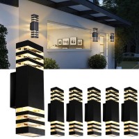 Tuord 6Pack 15Inch Outdoor Led Wall Lights 4000K Day White Outdoor 18W Wall Light Aluminum Body Waterproof Ip65 Led Porch Light