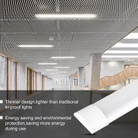 Kilipol 3Ft Led Batten Light Ceiling Surface Mounted Slim Led Tube Lights 30W 4000K Neutral White For Office Shop Garage Ho