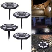 Outdoor Garden Solar Lights 1Pc Outdoor Ground Lights With Led Light Source Outdoor Lights Garden Lights For Paths Garden Patio Solar Disk Lights For Yard Walkway Patio Path