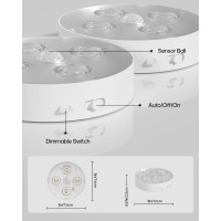 Goodea Puck Lights With Remote Rechargeable Under Cabinet Lighting With Charging Station Wireless Motion Sensor Light For Disp