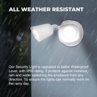 Luxfly 2 Pack Led Flood Lights Outdoor 16W 1900Lm 5000K Daylight Ip65 Waterproof Security Lights With 2 Adjustable Heads Exte