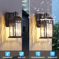 Dastor Motion Sensor Outdoor Lights 2 Pack Brown Exterior Light Fixture Wall Lantern Dusk To Dawn Outdoor Lighting 100 Alumin