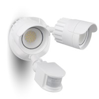 Luxfly Led Motion Sensor Outdoor Lights 34W 3500Lm 5000K Daylight Ip65 Waterproof Dusk To Dawn Flood Light 2 Head Motion Det