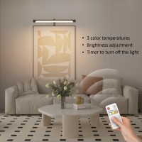 Coinmit Picture Lights For Paintings Plug In 16 Adjustable Led Picture Light Art Light With Timer Remote Control Gallery Pai