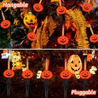 135Ft Halloween Pumpkin Pathway Lights Pumpkin Stake Lights With 7 Pack Cute Pumpkin Bulbbe Lights 1575 Tall Bubbled Pumpkin