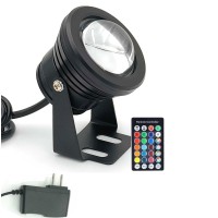 10W Pond Lights With Timer 900Lm Rgb Spotlights Aluminium Case Underwater Spot Lights Ip68 Waterproof Dimmable Outdoor Landsca