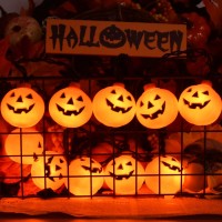 Halloween Led Pumpkin Lights 85Ft Jack O Lantern Pumpkin String Lights With 10 Led Jack O Lantern Lights For Indoor Outdoor