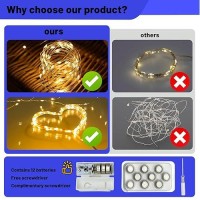 Fairy Lights Battery Operated String Lights 6Pack 7Ft 20Led With Remote And Timer 8 Modes Mini Powered Twinkle Mason Jar Lights