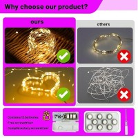 Fairy Lights Battery Operated String Lights 6Pack 7Ft 20Led With Remote And Timer 8 Modes Mini Powered Twinkle Mason Jar Lights