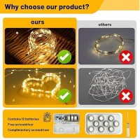 Fairy Lights Battery Operated String Lights 6Pack 7Ft 20Led With Remote And Timer 8 Modes Mini Powered Twinkle Mason Jar Lights