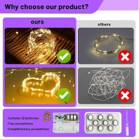 Fairy Lights Battery Operated String Lights 6Pack 7Ft 20Led With Remote And Timer 8 Modes Mini Powered Twinkle Mason Jar Lights