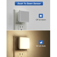 Generic Night Lights Plug Into Wall Led Night Light With Dusktodawn Light Sensor 03W Warm White Plug In Night Light For Kid