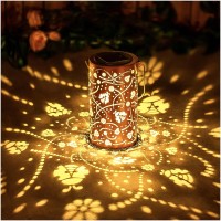 Ladybug Solar Lanterns Outdoor Waterproof Hanging Solar Lights Ladybug Gifts For Women Men Metal Decorative Led Ladybug Lanterns