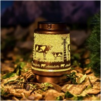 Cow Solar Lanterns Outdoor Waterproof Hanging Solar Lights Cow Gifts For Women Men Metal Decorative Led Cow Lanterns For Garden