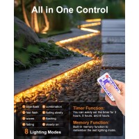 Lifengsoler 328Ft Solar Led Strip Lights Outdoor Warm White 600Leds Solar Usb Powered Dimmable Strip Lights With Remote Ip6