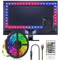 Lbjfyhjn Led Strip Lights 984Ft Rgb Backlight Strip For 5065 Inch Tv Usb Led Strip Lights With Remote 5050 Rgb Diy Color Ch