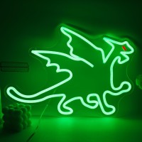 Green Dragon Neon Sign Green Led Neon Light Wall Decor For Kids Bedrooms Gamerooms Bars And Special Occasions Green Dragon Neon