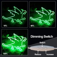 Green Dragon Neon Sign Green Led Neon Light Wall Decor For Kids Bedrooms Gamerooms Bars And Special Occasions Green Dragon Neon