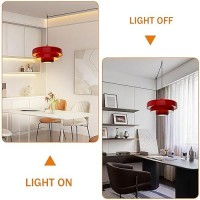 Doungros Hanging Lamp Plug In Red Pendant Light Fixtures Mid Century Modern Pendant Lamp Nordic Style Pendant Lighting Metal Sha