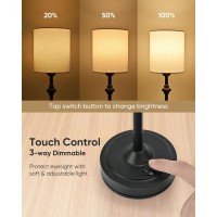 Cordless Table Lamp Battery Operated Rechargeable Lamp Touch Control W 4000Ma Battery Wireless Lamps 3Way Dimmable Small Lamp