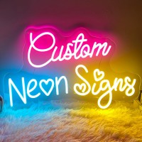 Brochao Custom Neon Signs Personalized Name Sign Led Sign Custom For Wedding Birthday Party Light Neon Sign Customizable For W